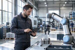 Titelbild zu Rolle von Robotik und Künstlicher Intelligenz für die Wettbewerbsfähigkeit der deutschen Industrie